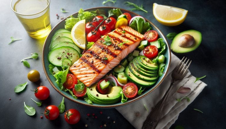  Grilled Salmon Salad